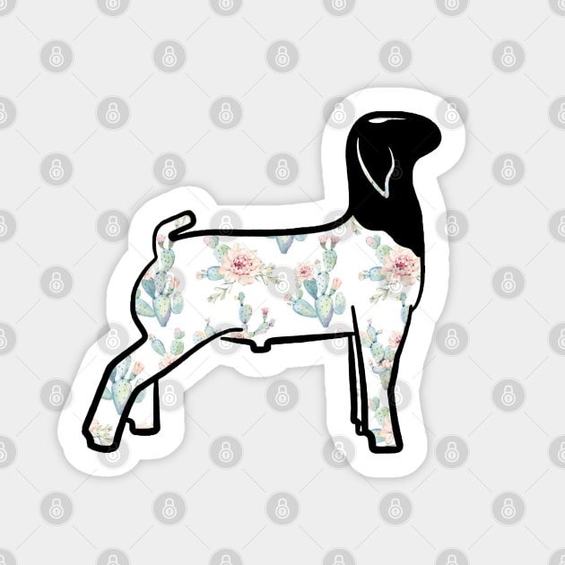 Watercolor Cactus Market Goat - NOT FOR RESALE WITHOUT PERMISSION Sticker by l-oh